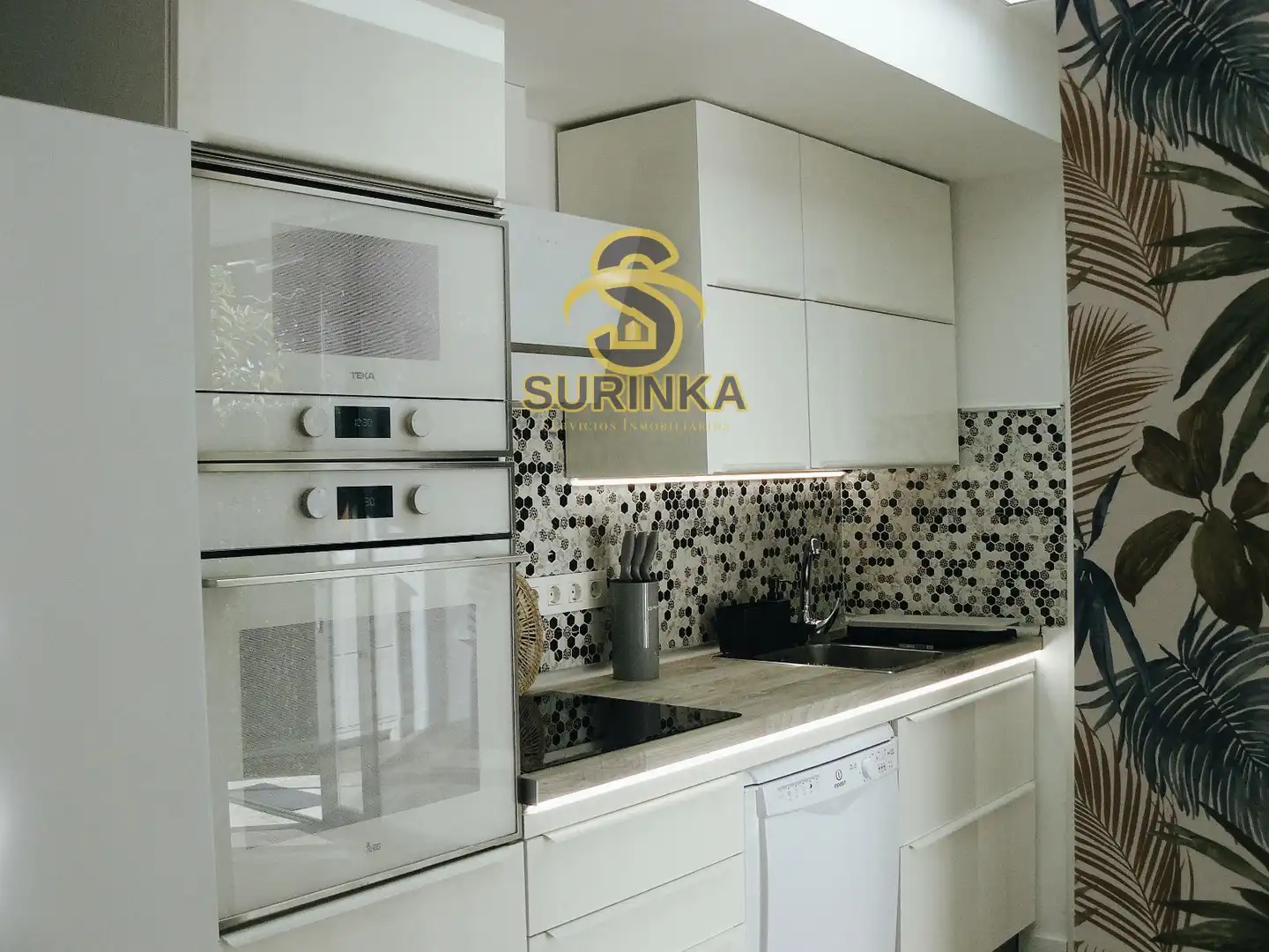 Cocina de Dúplex de alquiler en San Bartolomé de Tirajana con Aire acondicionado, Terraza y Piscina