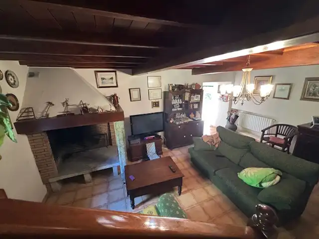 Sala d'estar de Casa o xalet de lloguer en Valdoviño amb Calefacció, Jardí privat i Parquet