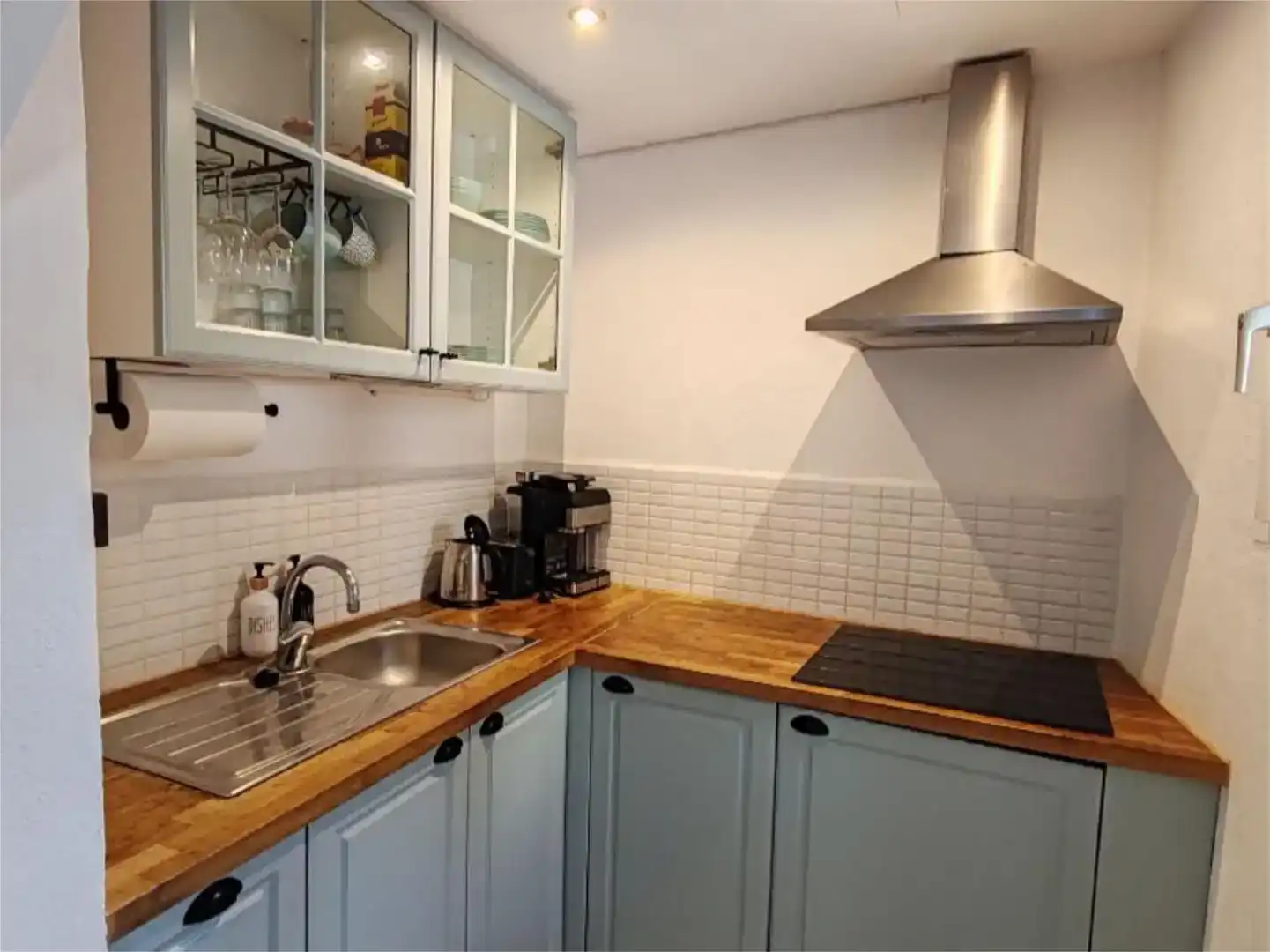 Küche von Einfamilien-Reihenhaus zur Miete in Sóller mit Klimaanlage, Parkett und Möbliert