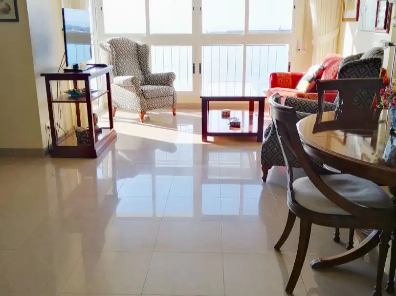 Sala de estar de Piso de alquiler en Águilas con Terraza, Amueblado y Horno