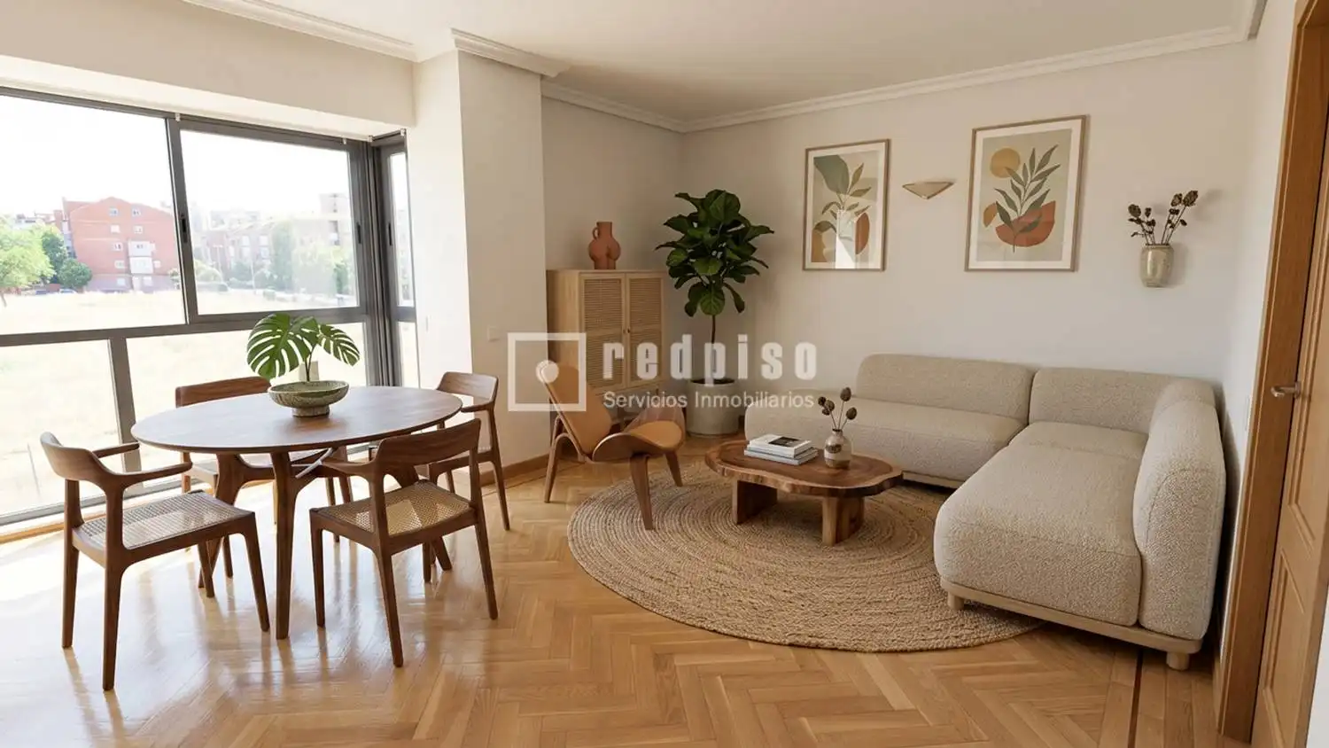 Sala d'estar de Pis en venda en Madrid amb Aire condicionat, Calefacció i Jardí privat