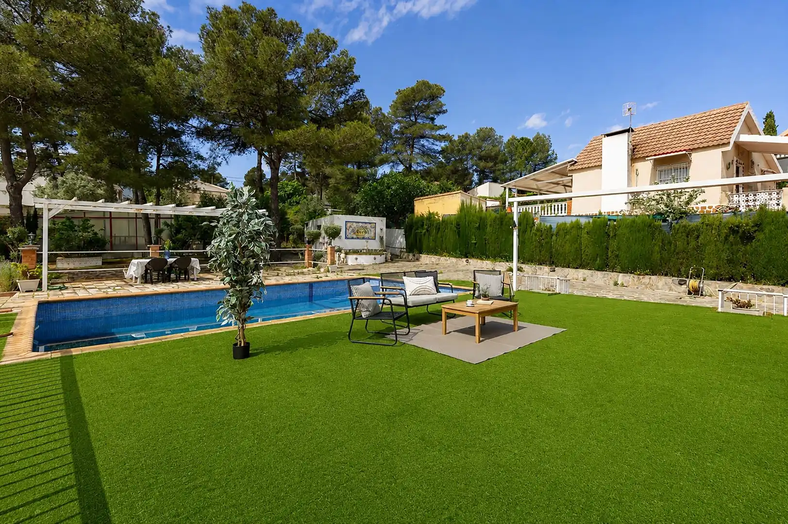 Terrassa de Casa o xalet en venda en Mogente / Moixent amb Jardí privat, Terrassa i Traster