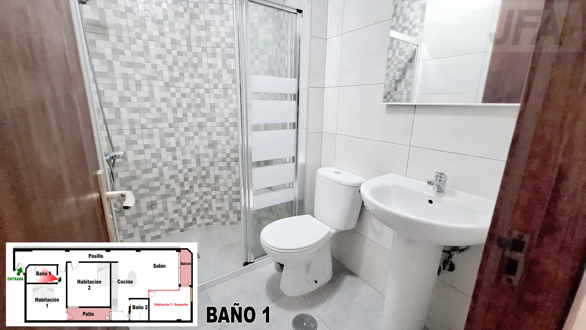 Bany de Pis en venda en Las Palmas de Gran Canaria amb Parquet, Moblat i Forn