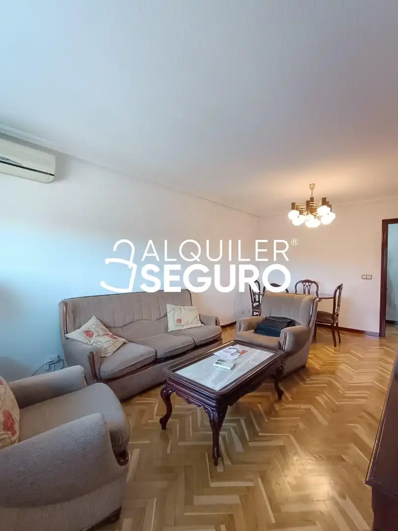 Living room of Flat for rent in Madrid  with Air Conditioner, Heating and Terrace