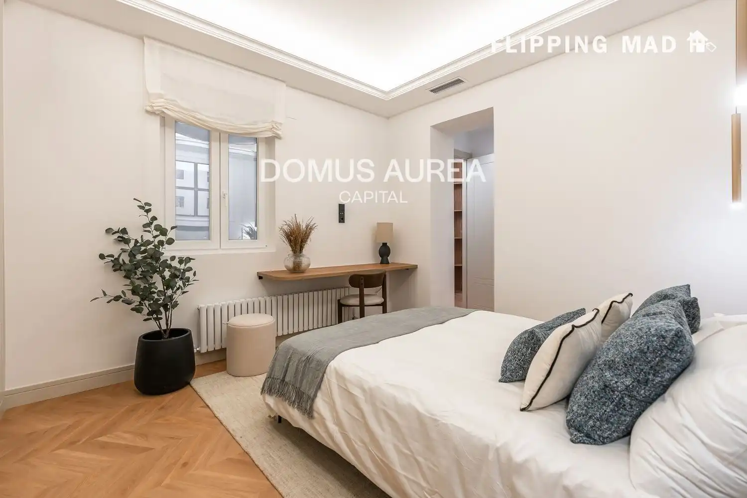 Schlafzimmer von Wohnung zum Verkauf in Madrid mit Klimaanlage, Heizung und Parkett