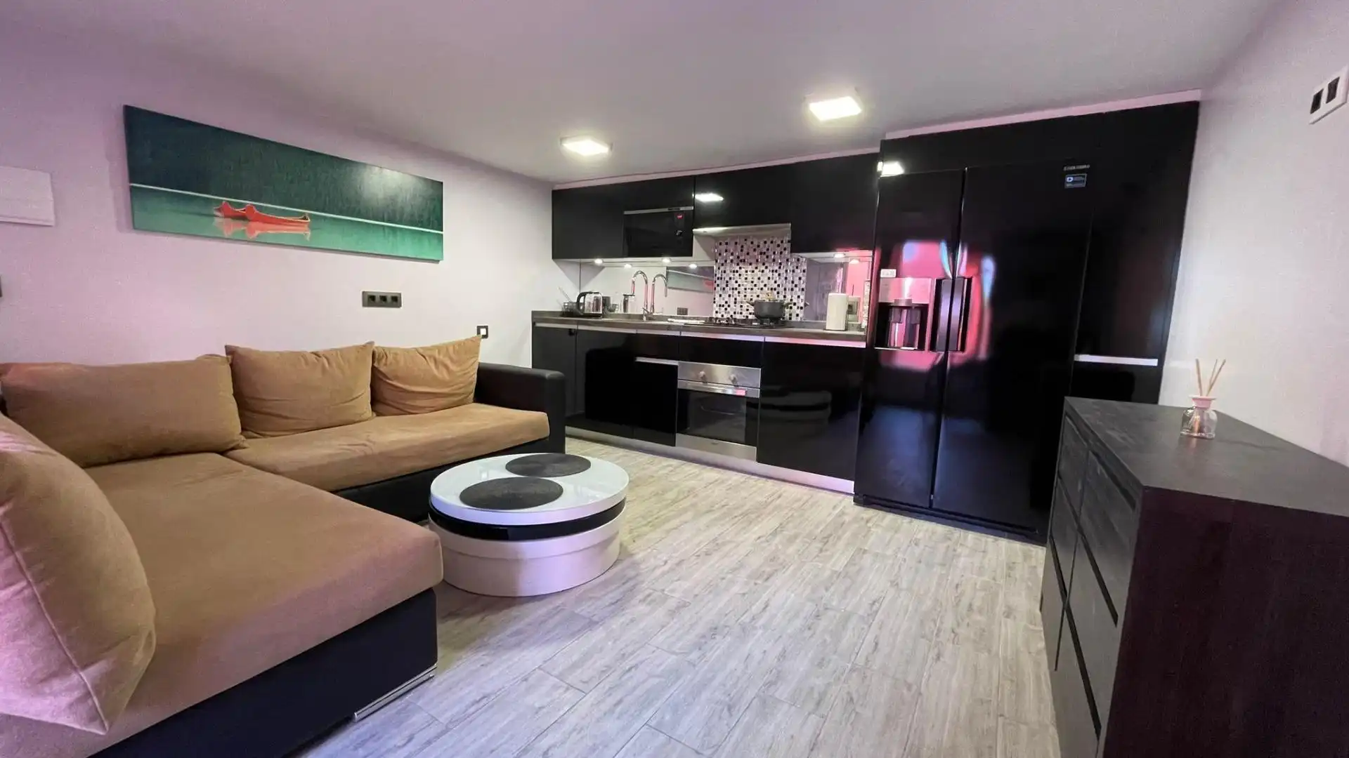 Cocina de Apartamento en venta en Calpe / Calp con Aire acondicionado, Calefacción y Jardín privado