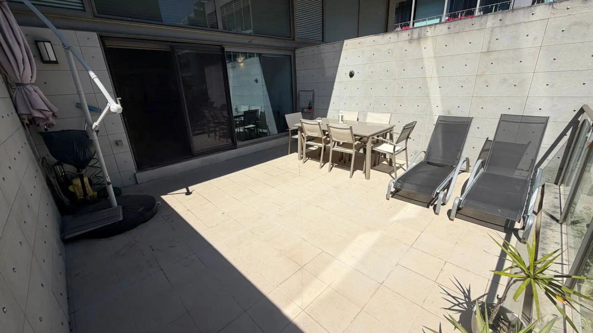 Terrasse von Wohnung zur Miete in Valencia mit Klimaanlage, Heizung und Parkett