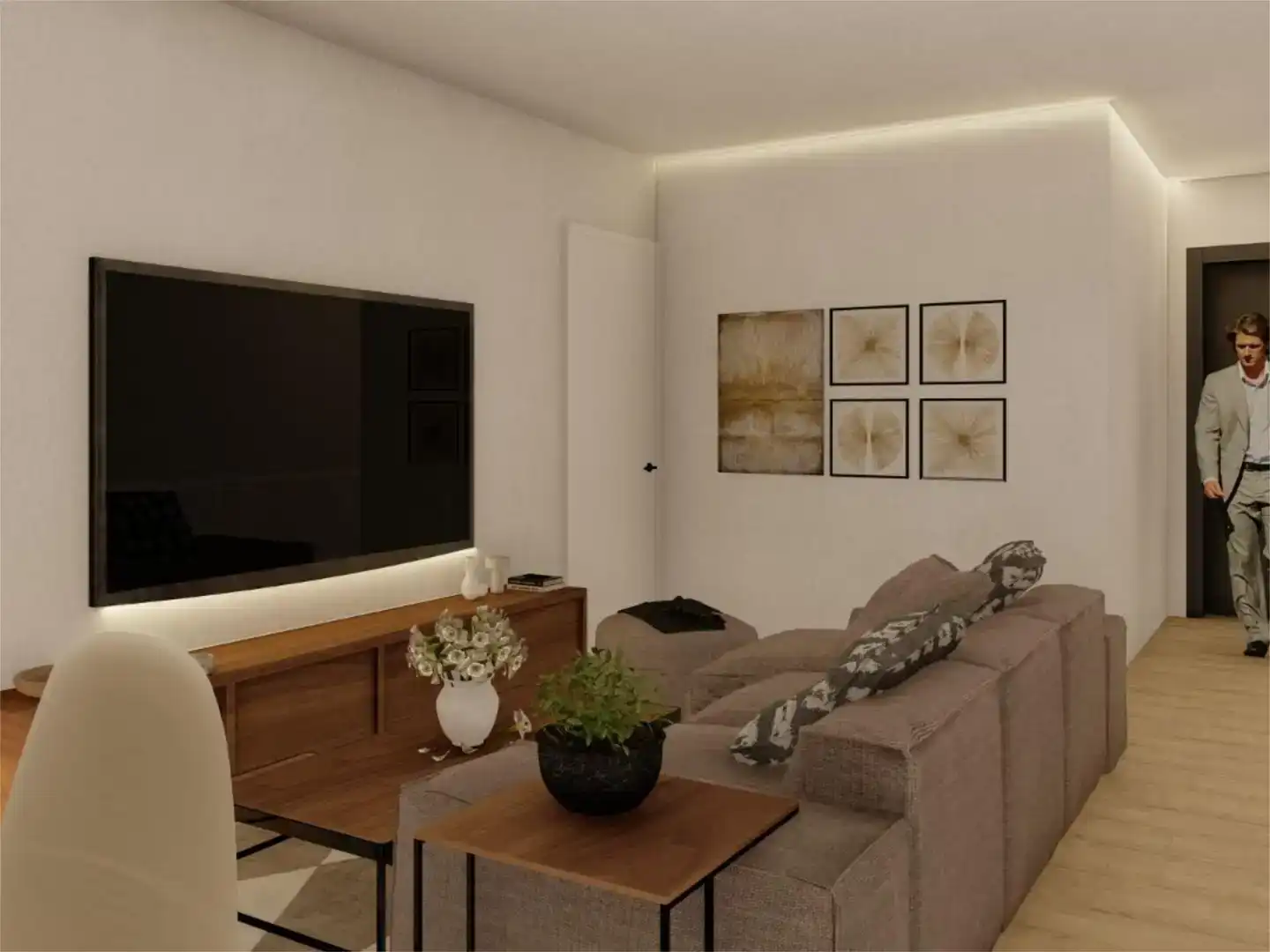 Sala d'estar de Casa adosada en venda en Argés amb Aire condicionat