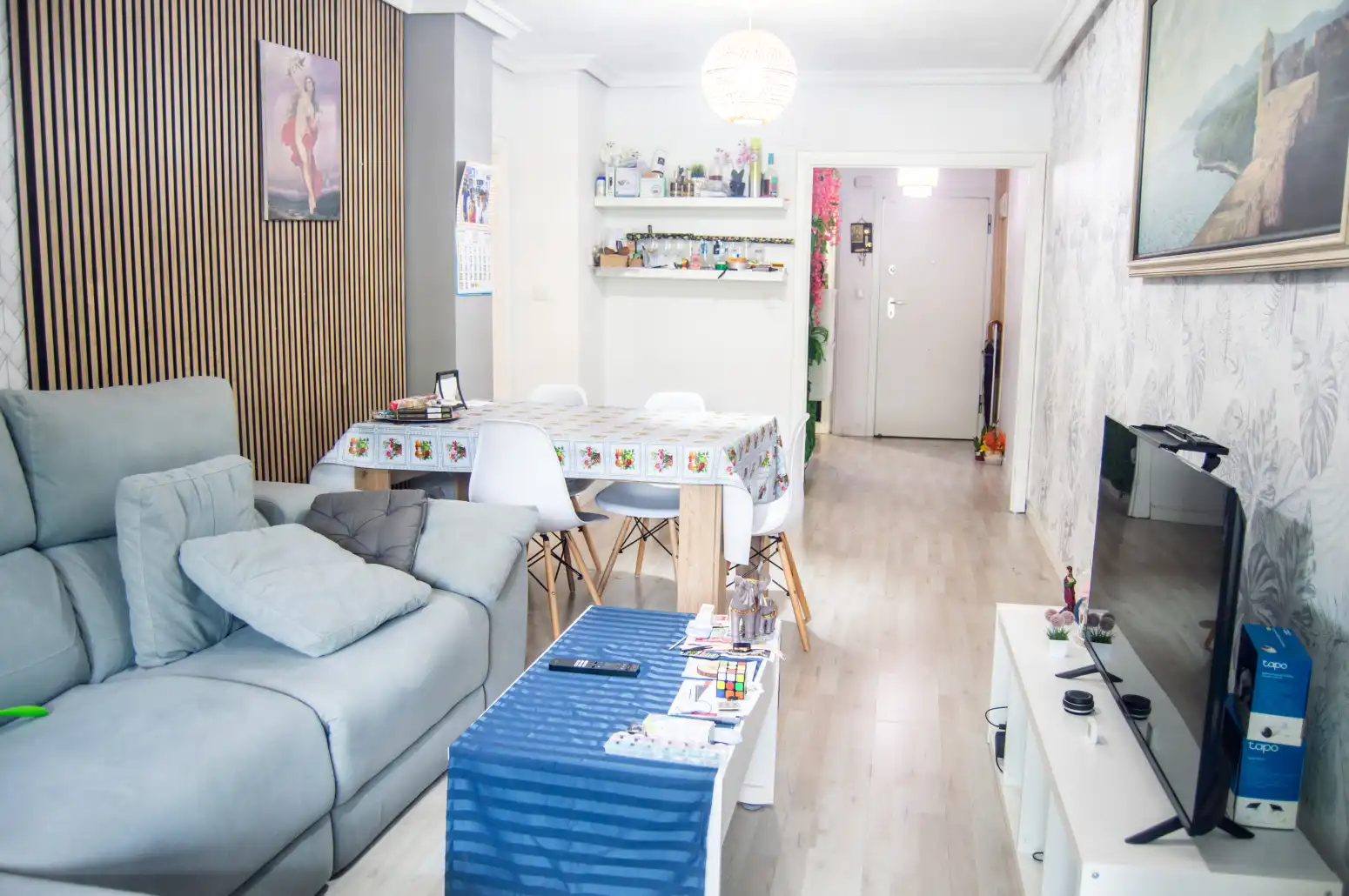 Sala de estar de Piso en venta en Langreo con Calefacción, Terraza y Trastero