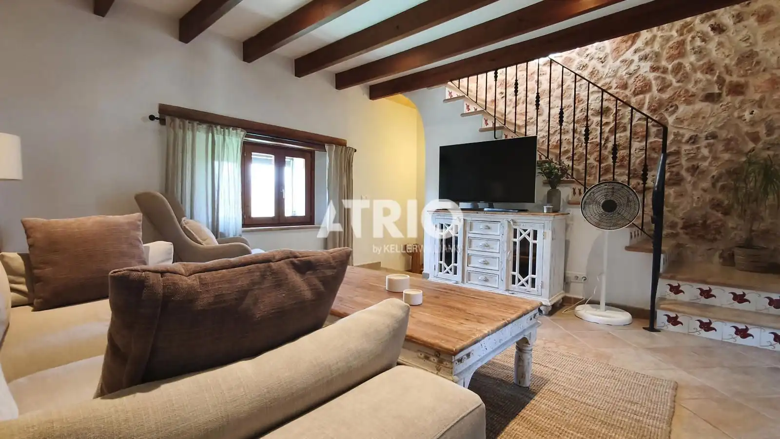 Sala d'estar de Casa o xalet en venda en Marratxí amb Aire condicionat