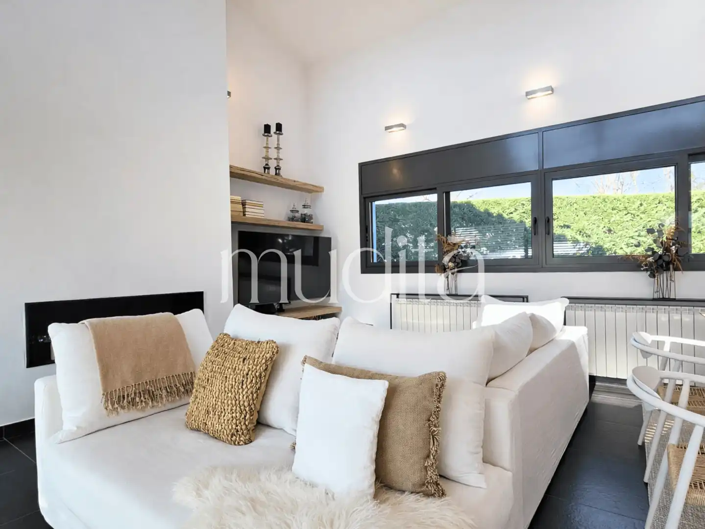Sala de estar de Casa o chalet en venta en Viladrau con Calefacción, Jardín privado y Terraza