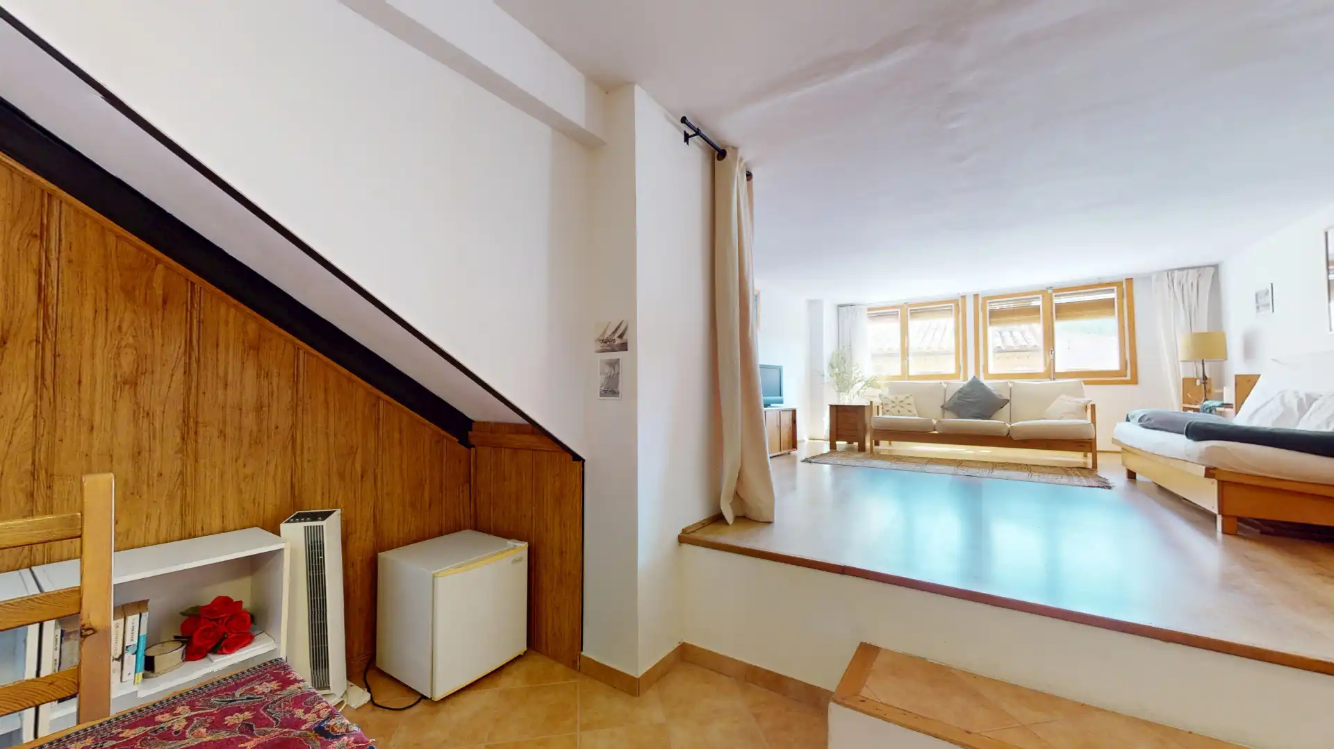 Sala d'estar de Àtic en venda en La Febró amb Calefacció, Terrassa i Forn