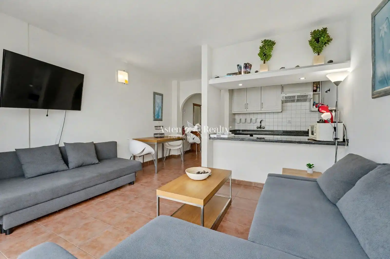 Sala de estar de Ático en venta en San Miguel de Abona con Aire acondicionado, Terraza y Piscina