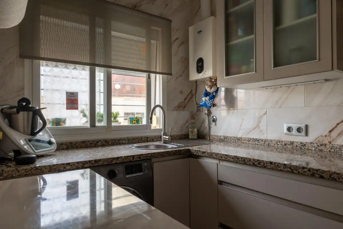 Cocina de Casa adosada en venta en Niebla con Aire acondicionado, Calefacción y Terraza