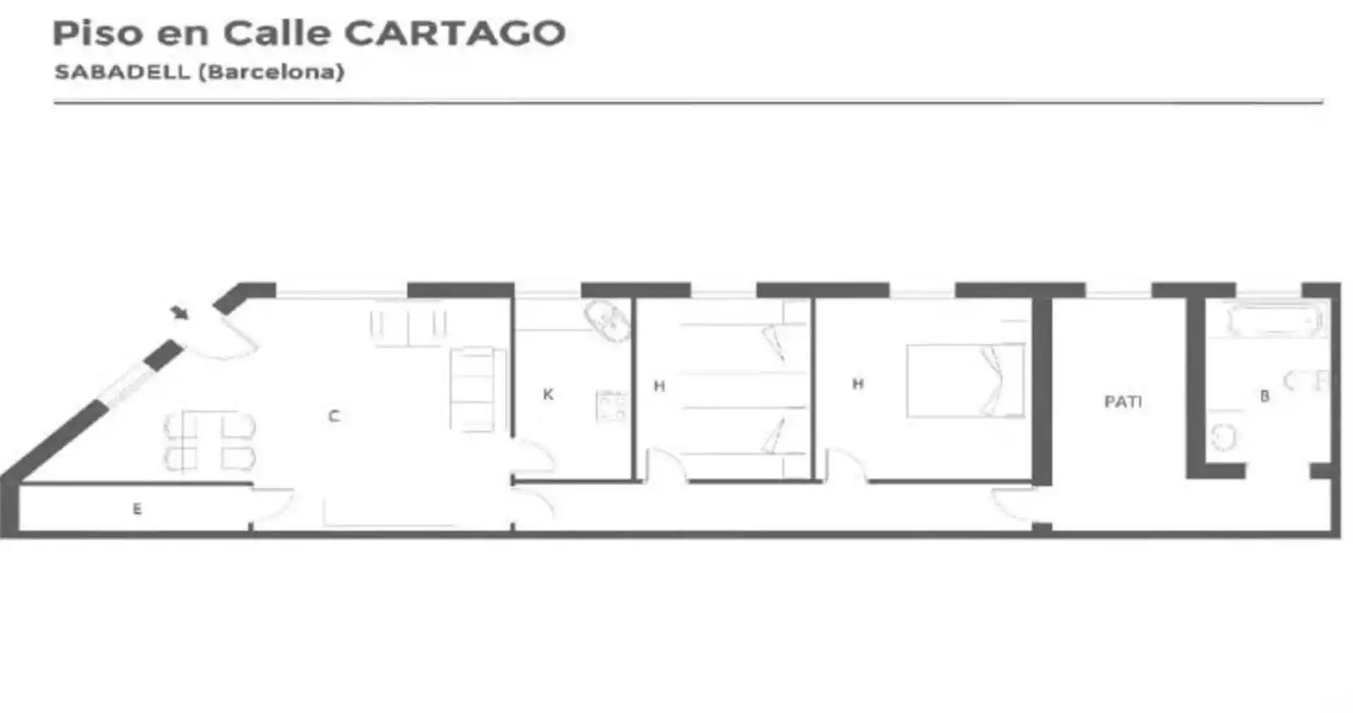Piso en venta en Sabadell