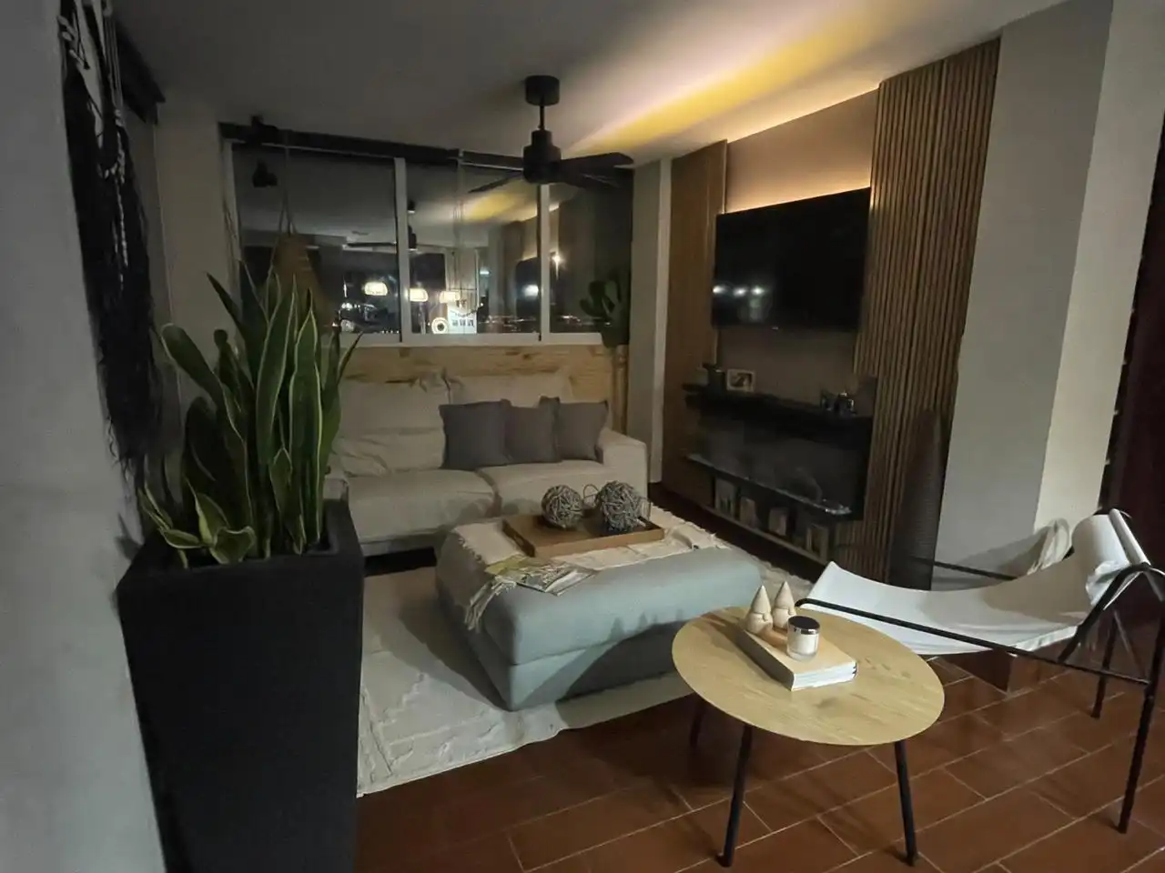 Living room of Attic for rent in Mutxamel  with Air Conditioner, Terrace and Furnished