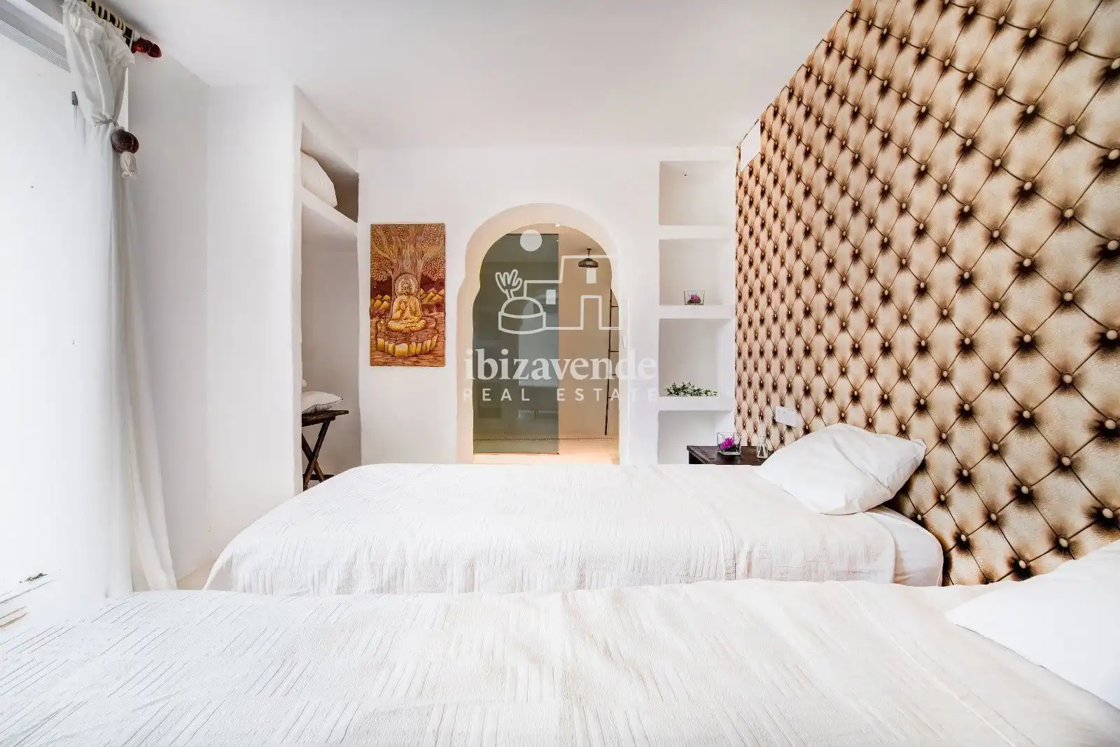Bedroom of Houses for sale in Santa Eulària des Riu  with Air Conditioner, Private garden and Terrace