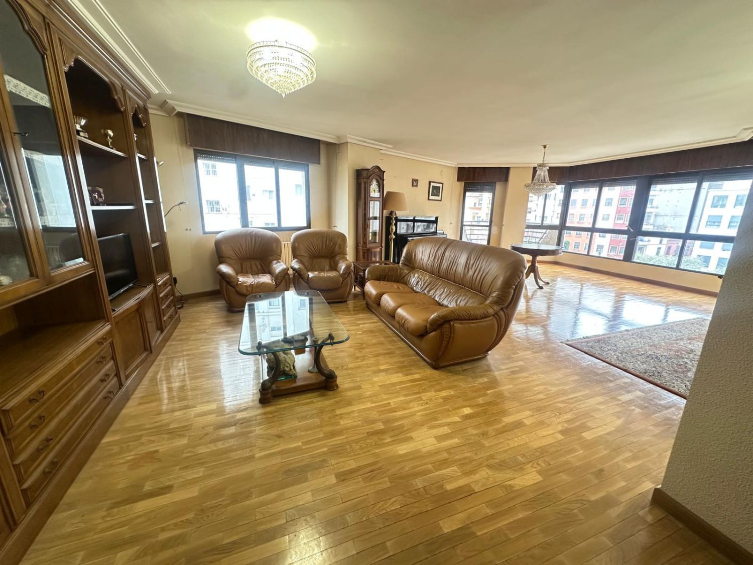 Living room of Flat for sale in Castellón de la Plana / Castelló de la Plana  with Air Conditioner, Heating and Parquet flooring