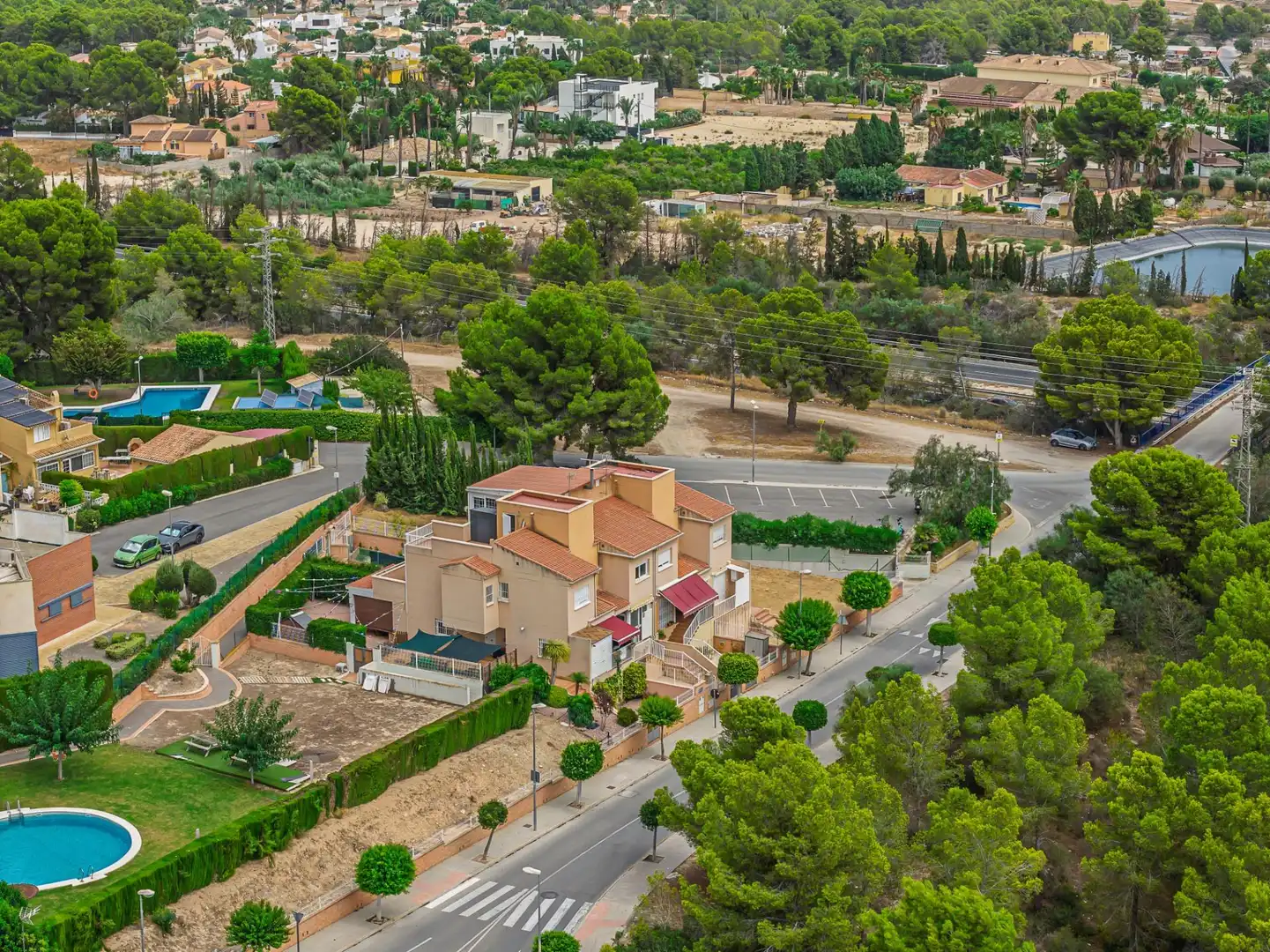 Exterior view of Detached homes for sale in La Nucia  with Air Conditioner, Heating and Private garden