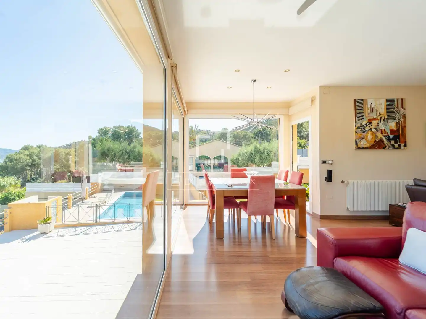 Dining room of Houses for sale in Sagunto / Sagunt  with Air Conditioner, Heating and Private garden