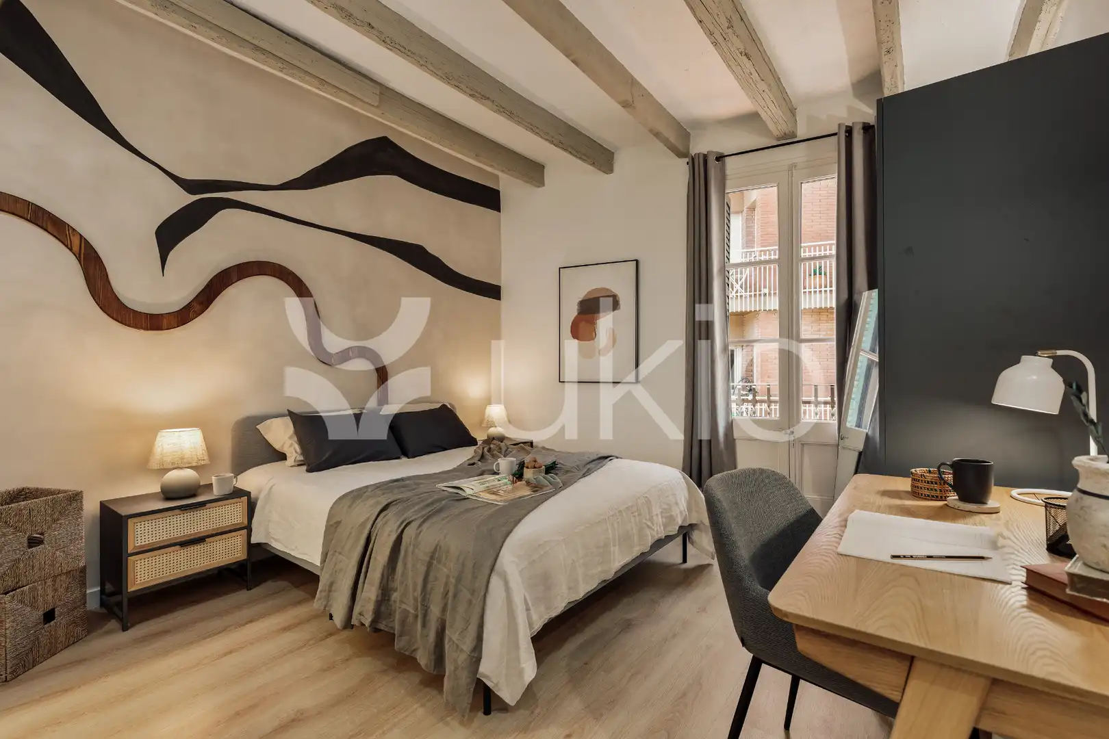 Bedroom of Apartments for rent in Barcelona  with Air Conditioner, Heating and Furnished