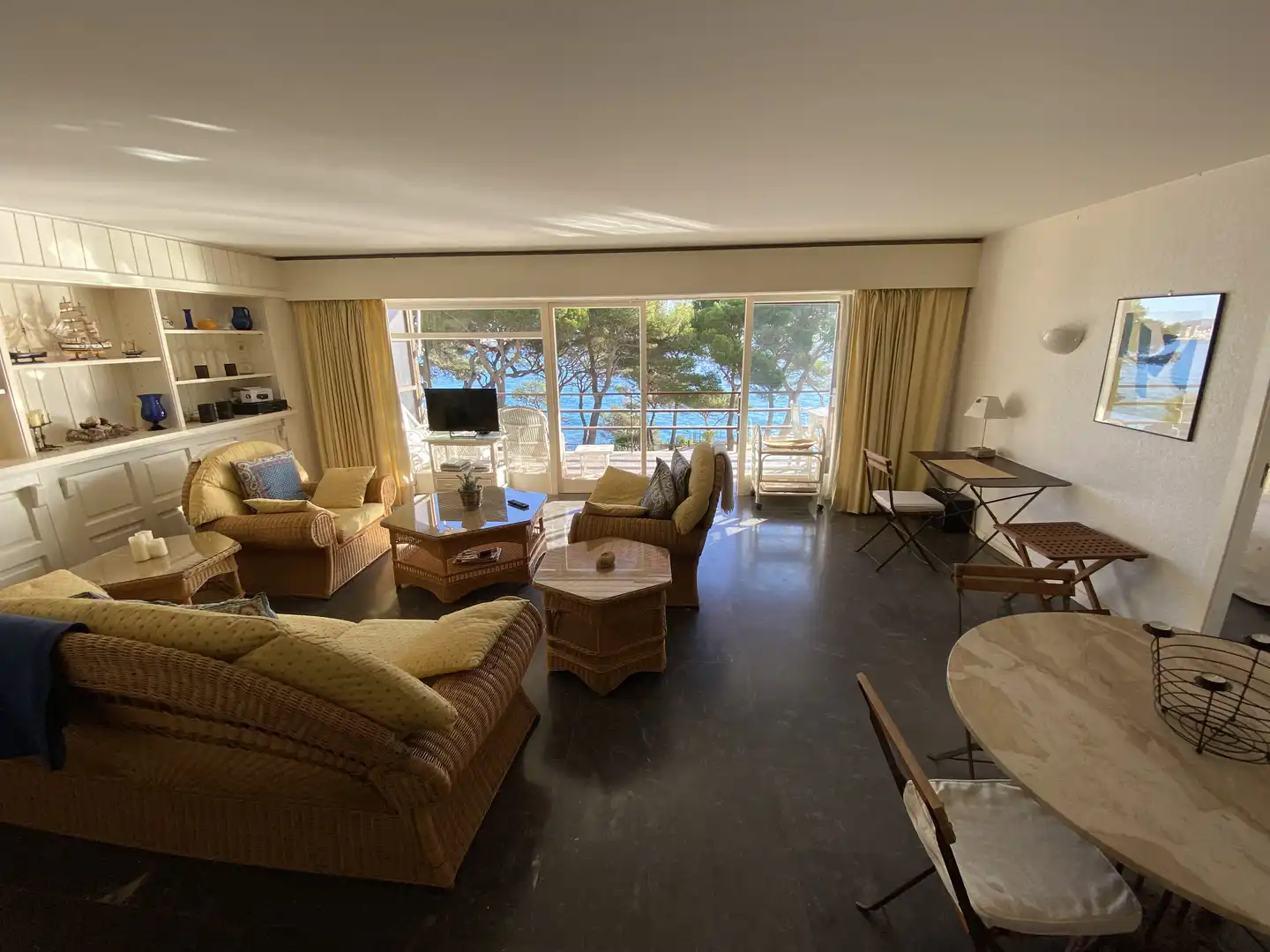 Sala de estar de Piso en venta en Calonge i Sant Antoni con Terraza, Amueblado y Horno