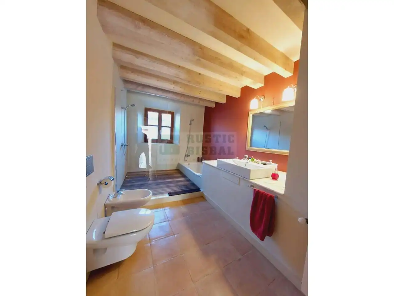 Bathroom of Country homes for rent in Fontanilles  with Air Conditioner, Heating and Private garden