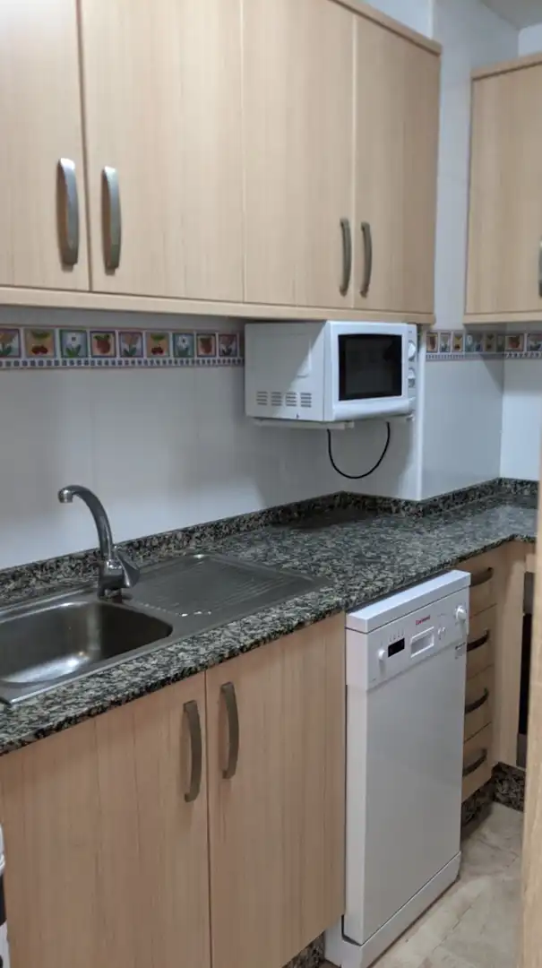 Cocina de Apartamento de alquiler en San Javier con Aire acondicionado, Calefacción y Amueblado