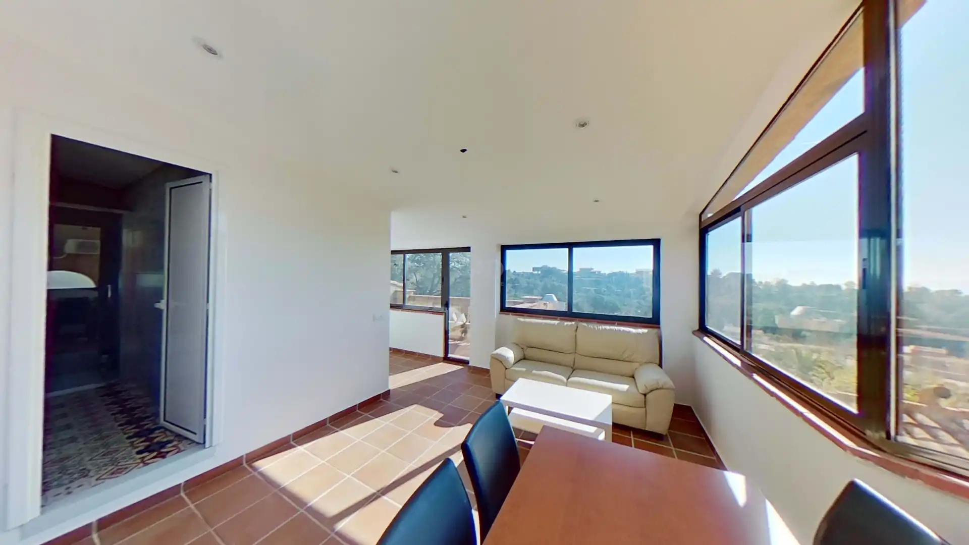 Sala de estar de Finca rústica en venta en Bigues i Riells del Fai con Aire acondicionado y Calefacción