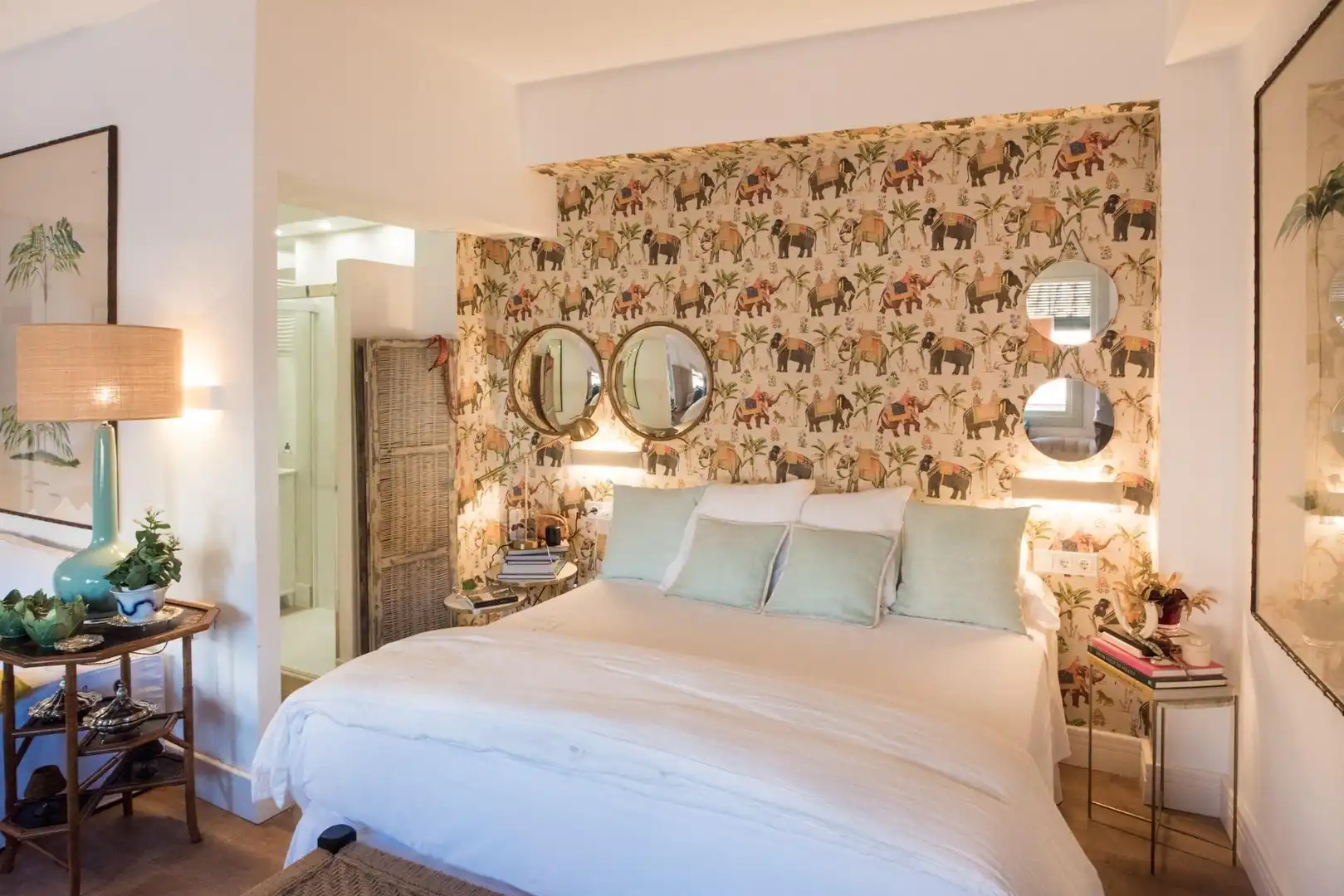 Habitación de Apartamento de alquiler en Málaga Capital con Aire acondicionado, Calefacción y Amueblado