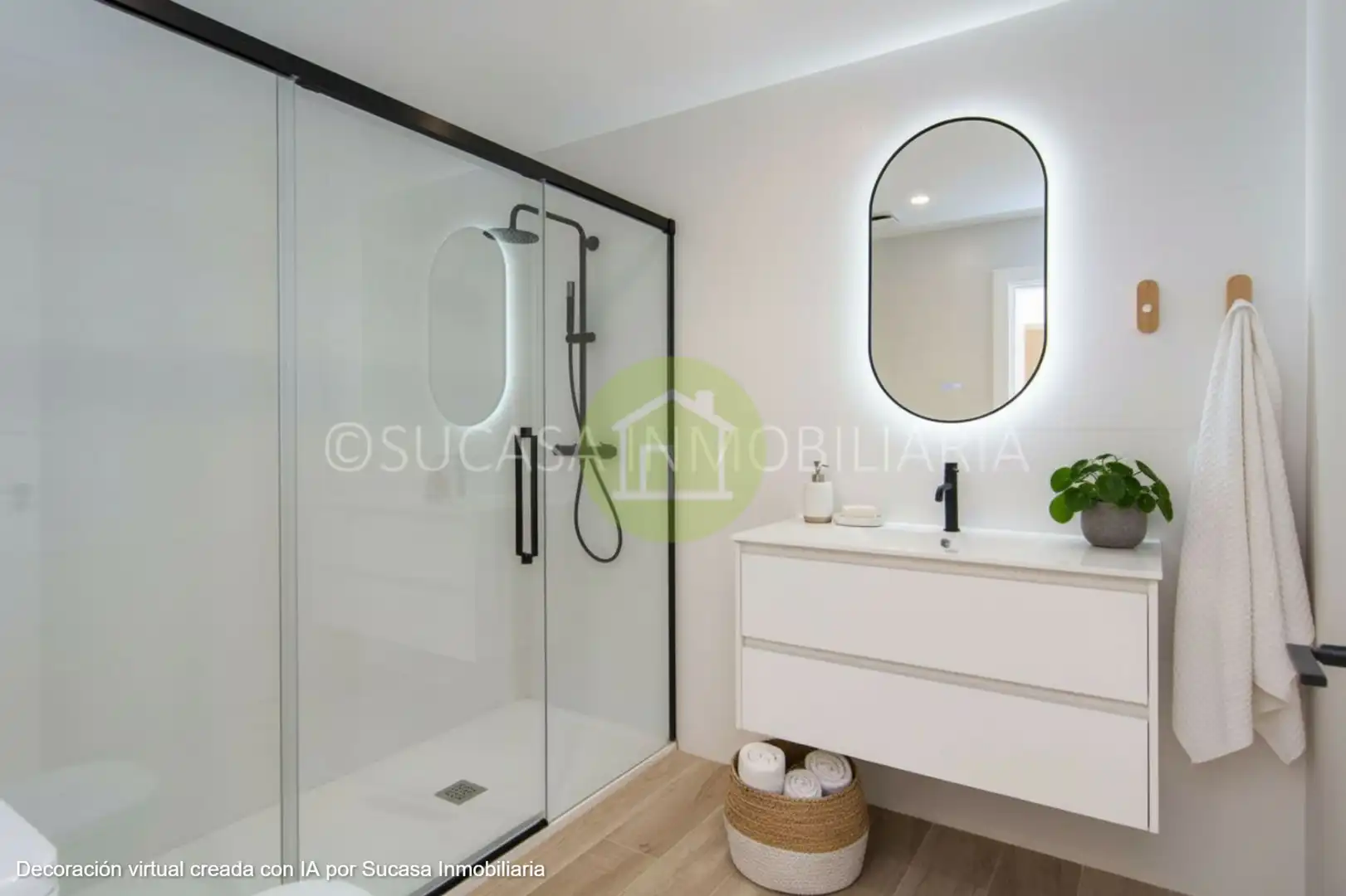 Bathroom of Flat for sale in A Coruña Capital   with Heating, Oven and Microwave