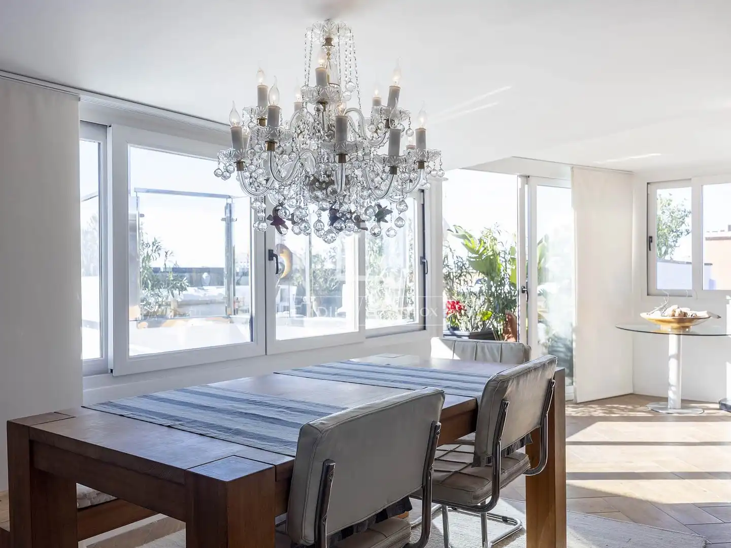 Esszimmer von Dachboden zum Verkauf in Valencia del Ventoso mit Klimaanlage, Terrasse und Balkon