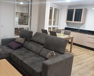 Sala d'estar de Apartament de lloguer en Lugo Capital amb Calefacció, Parquet i Moblat