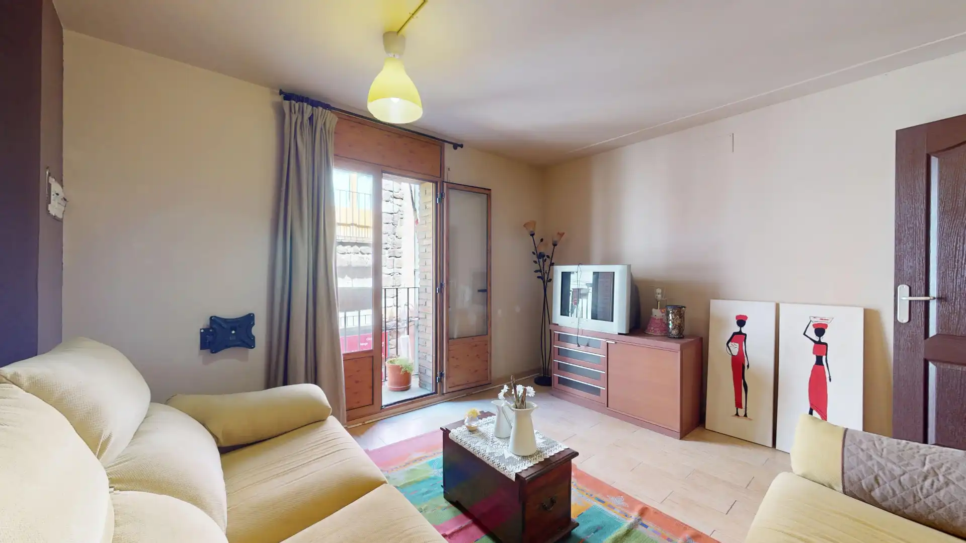 Sala de estar de Dúplex en venta en Prades con Calefacción, Terraza y Horno