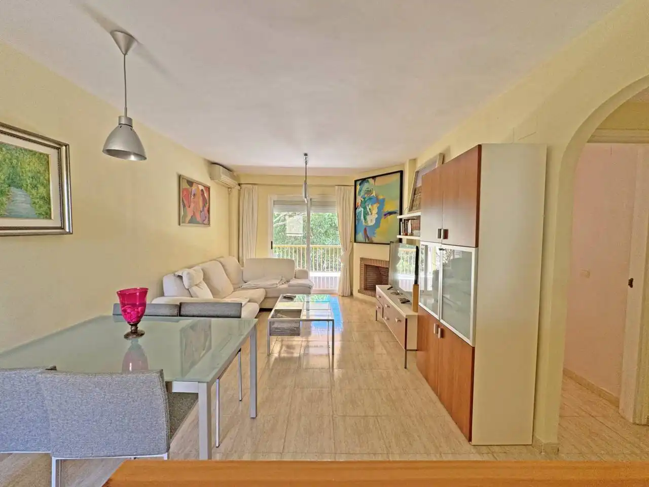 Living room of Flat for sale in Mijas  with Terrace and Community pool