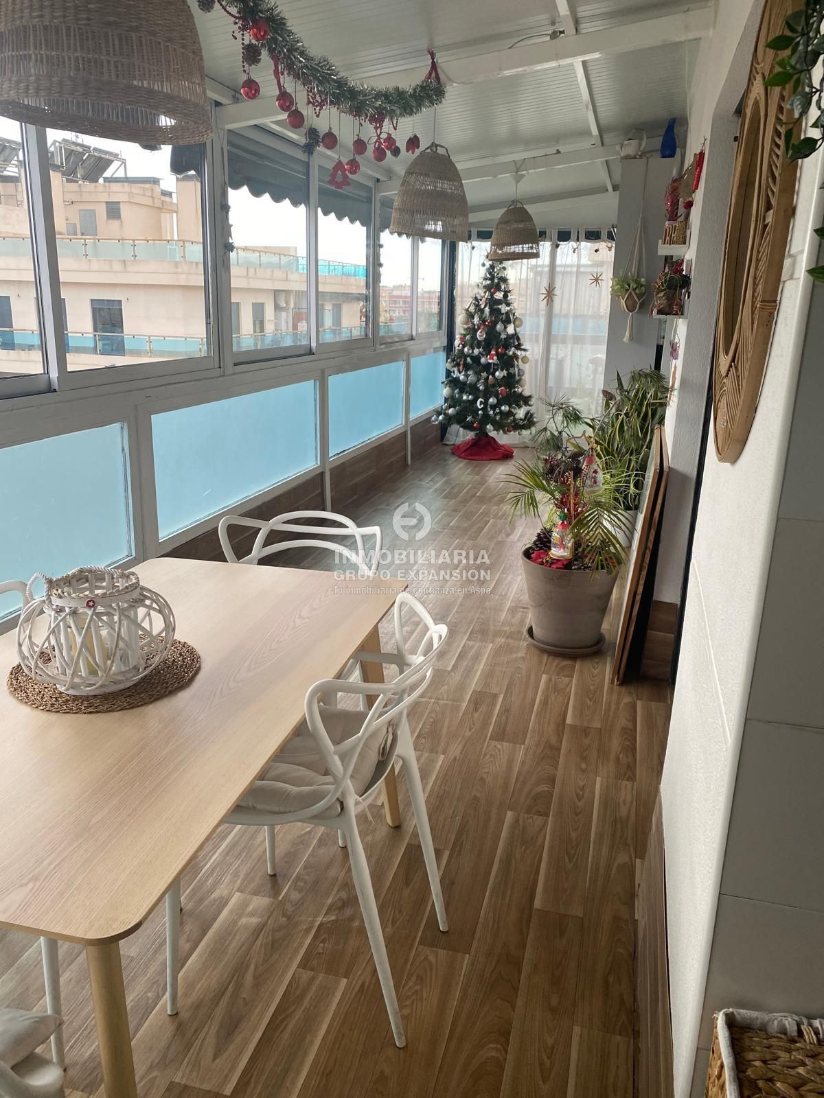Balcony of Attic for sale in Elche / Elx  with Air Conditioner, Heating and Private garden