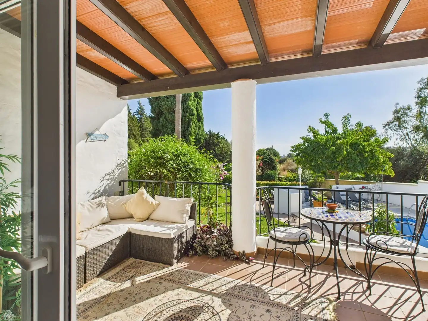Jardín de Casa o chalet en venta en Estepona con Aire acondicionado, Terraza y TV