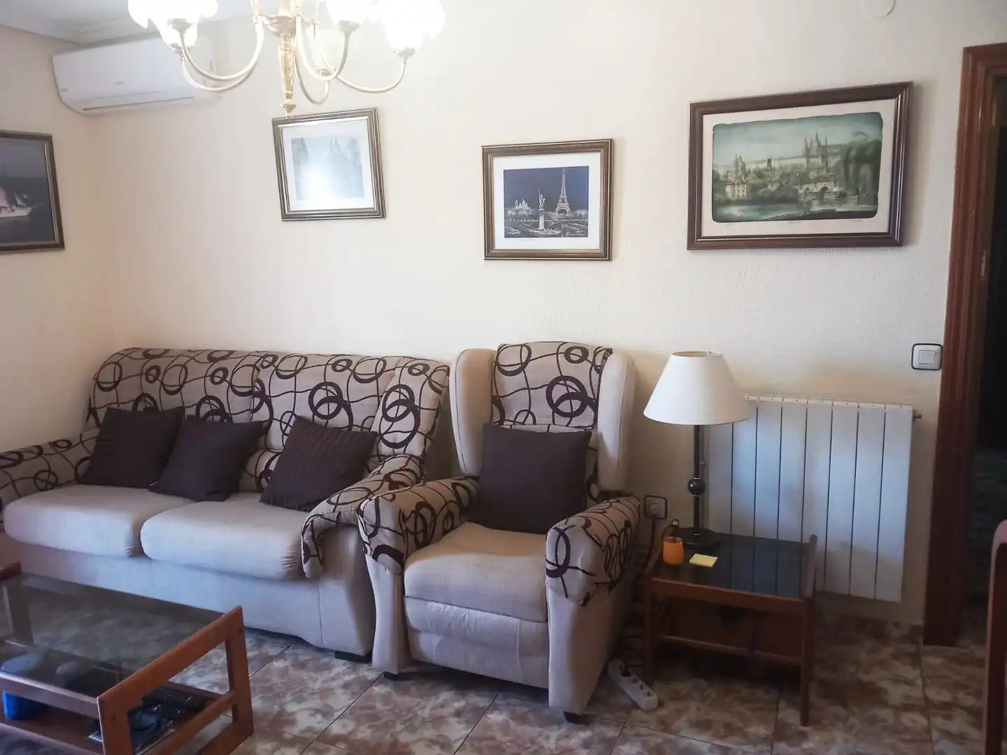 Sala d'estar de Pis en venda en Coslada amb Aire condicionat, Calefacció i Parquet