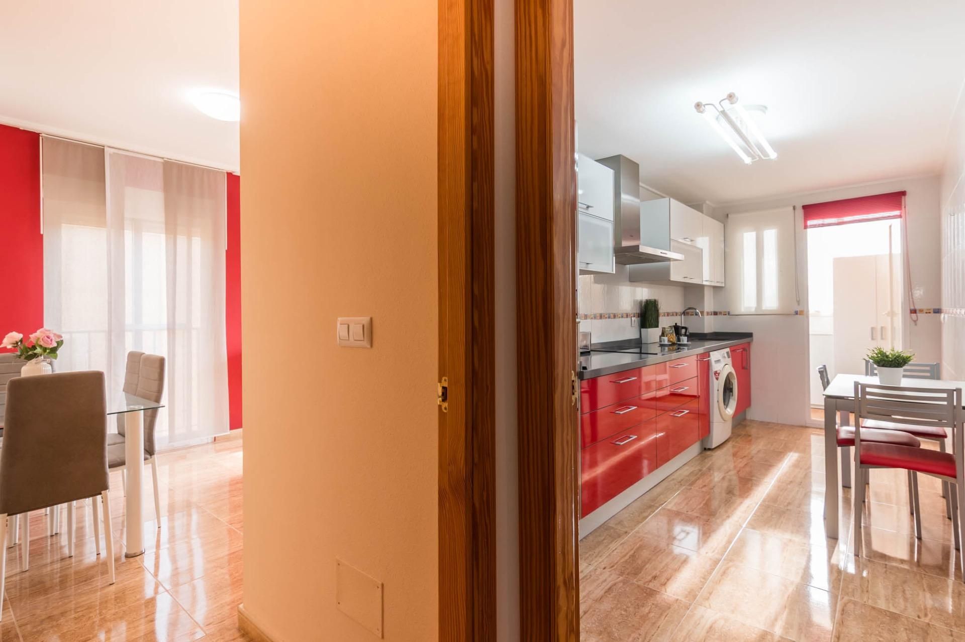 Kitchen of Flat for sale in  Murcia Capital  with Air Conditioner, Terrace and Furnished