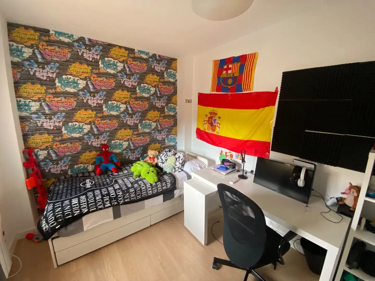 Schlafzimmer von Dachboden zum Verkauf in Molina de Segura mit Klimaanlage, Heizung und Terrasse