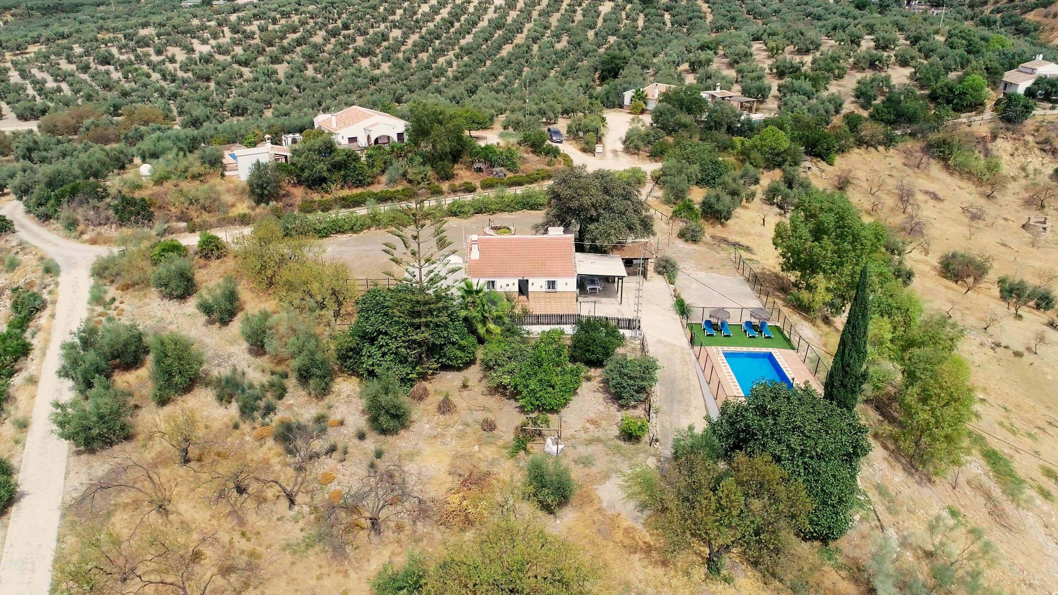 Jardí de Finca rústica en venda en Antequera amb Aire condicionat, Calefacció i Piscina