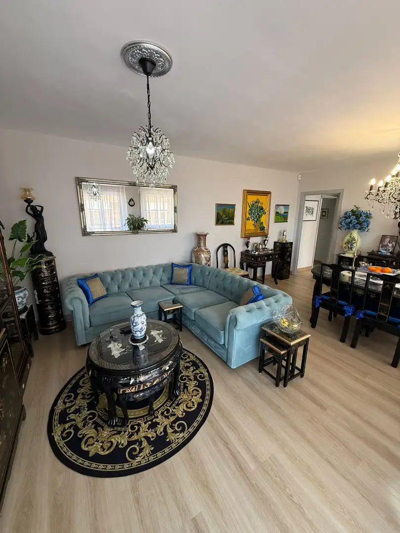 Sala de estar de Piso en venta en Calafell con Parquet, Terraza y Trastero