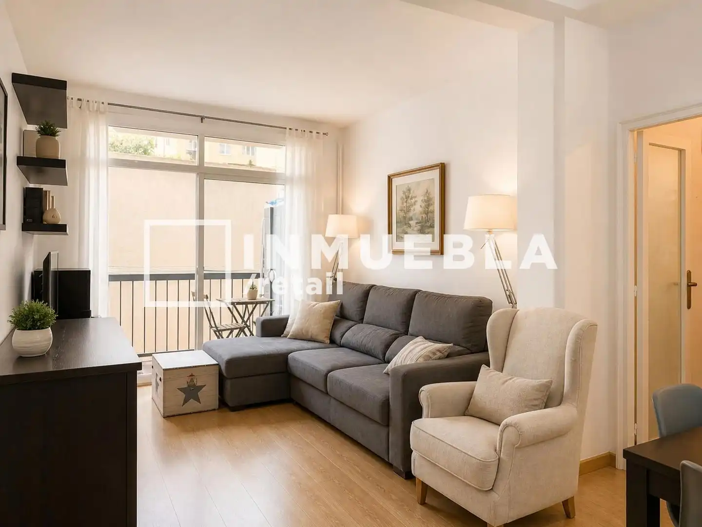 Vista exterior de Piso en venta en  Barcelona Capital con Calefacción, Parquet y Terraza