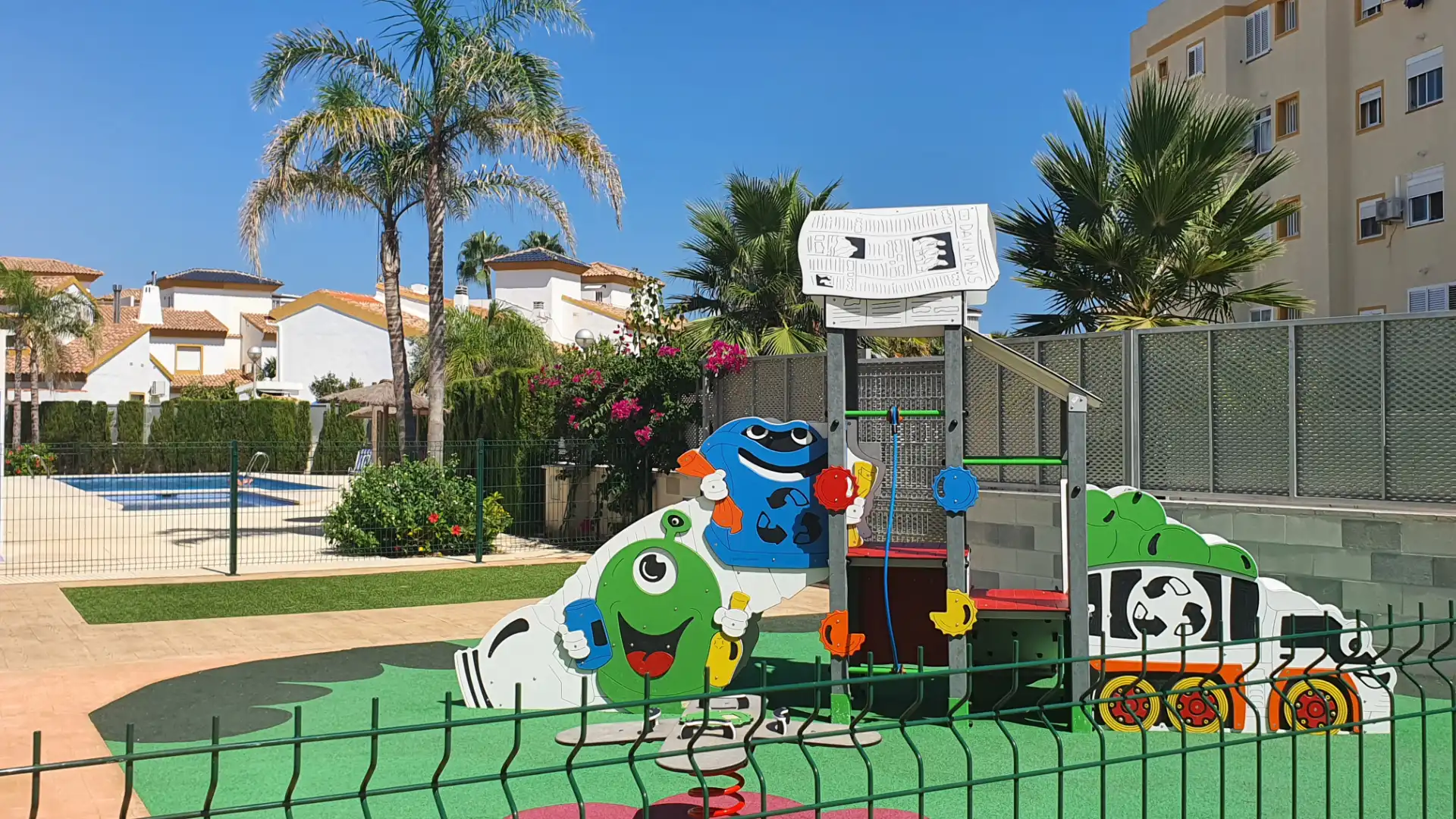 Jardín de Apartamento de alquiler en Oliva con Aire acondicionado, Calefacción y Terraza