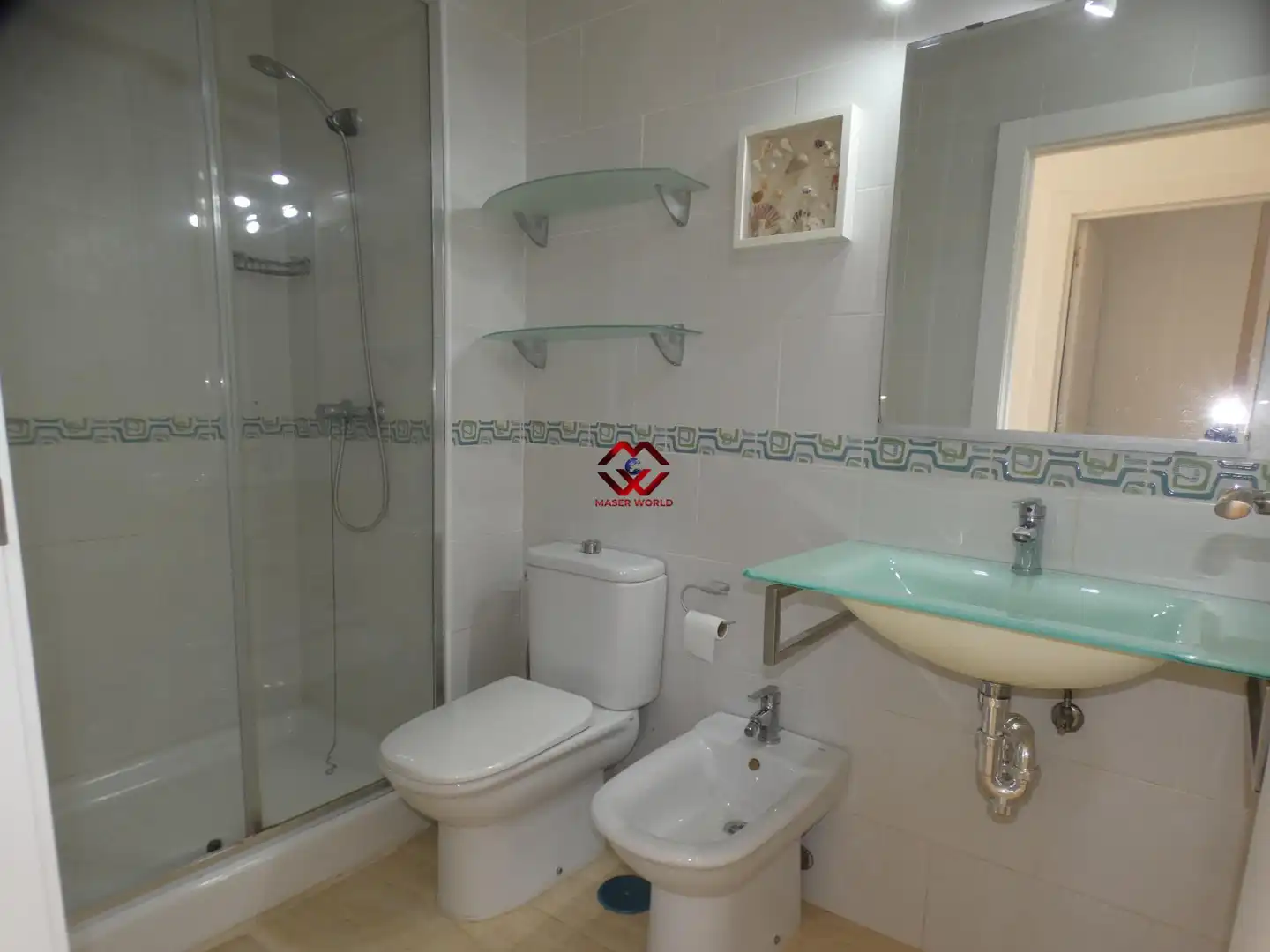 Baño de Ático en venta en Mazarrón con Aire acondicionado, Trastero y Balcón