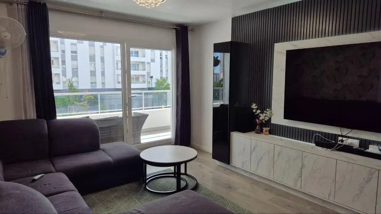 Wohnzimmer von Wohnung zur Miete in Valencia mit Terrasse, Möbliert und Gemeinschaftspool