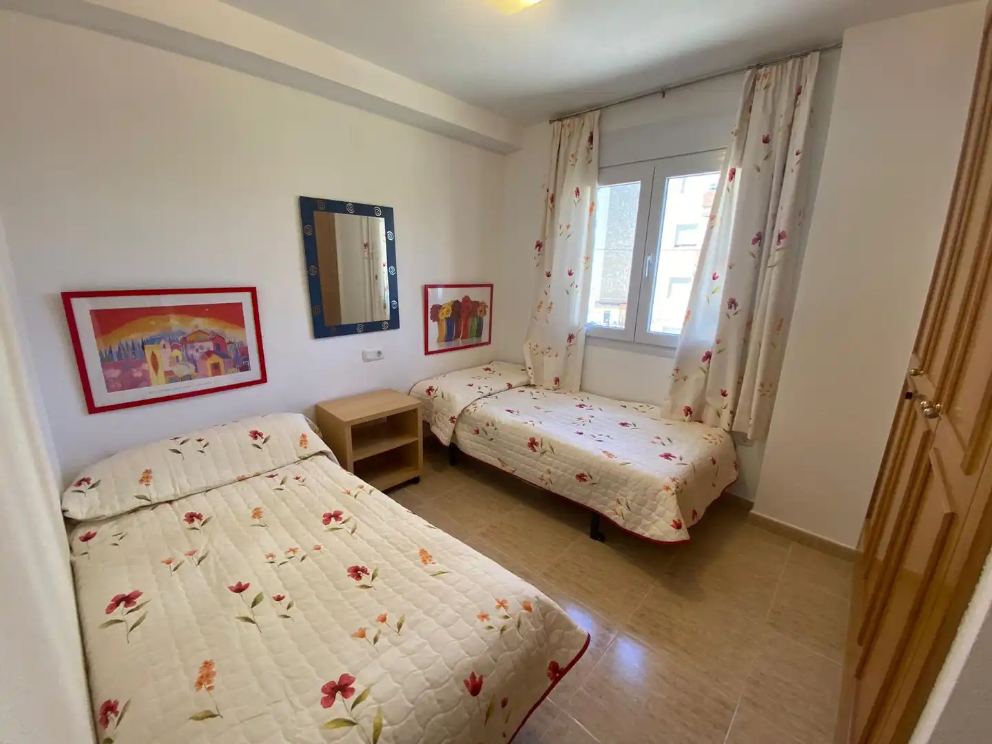 Schlafzimmer von Wohnungen zum Verkauf in Calpe / Calp mit Klimaanlage, Heizung und Privatgarten