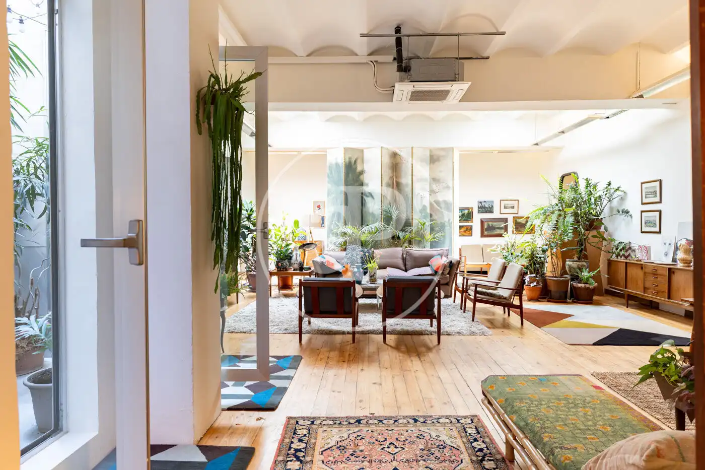 Sala d'estar de Pis en venda en Barcelona amb Aire condicionat, Calefacció i Terrassa