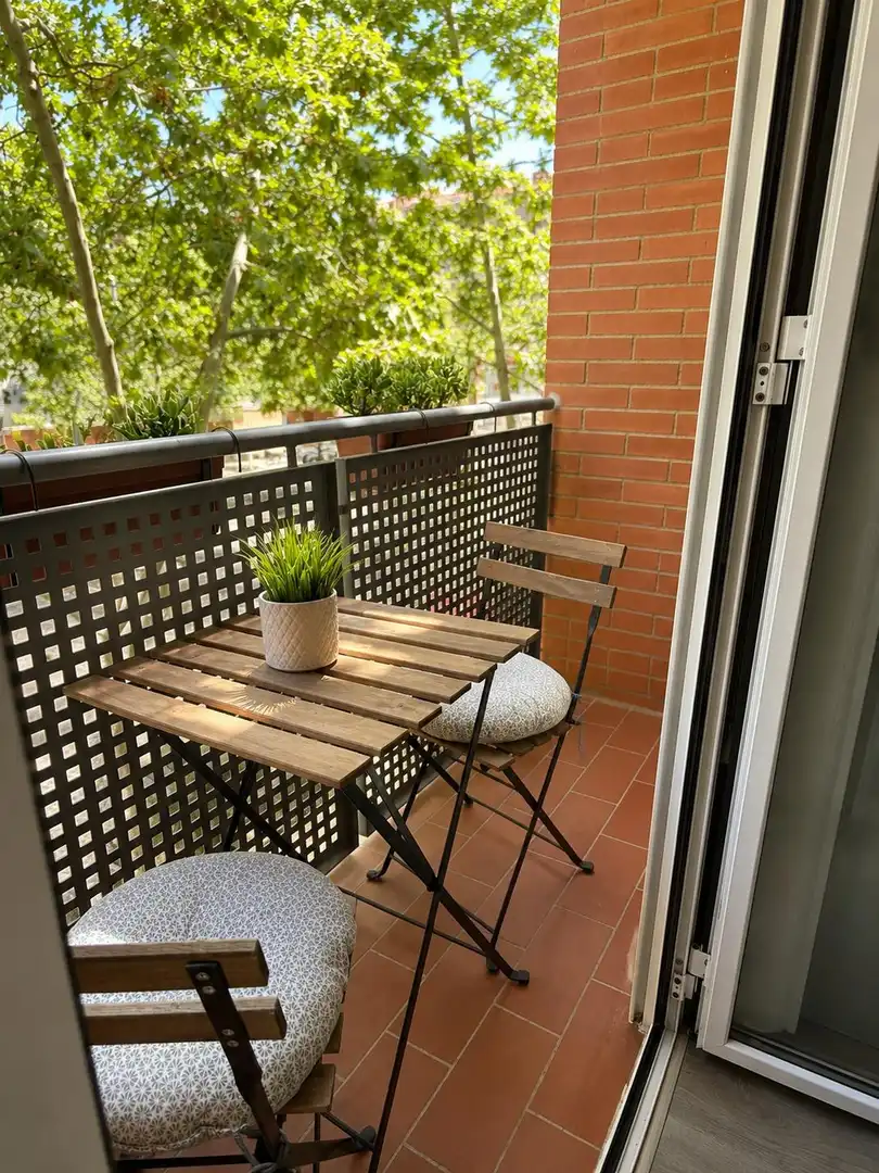 Balcony of Flat for sale in Sabadell  with Air Conditioner, Heating and Parquet flooring