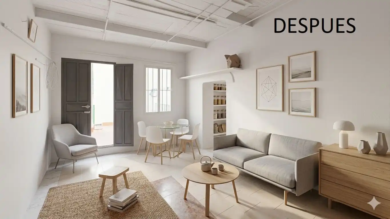 Sala d'estar de Casa adosada en venda en Las Navas de la Concepción